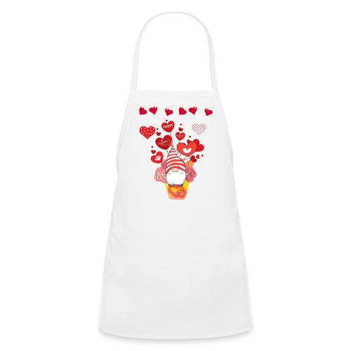 Design wrapped in love hearts, vibrating in love. - Kids' Apron