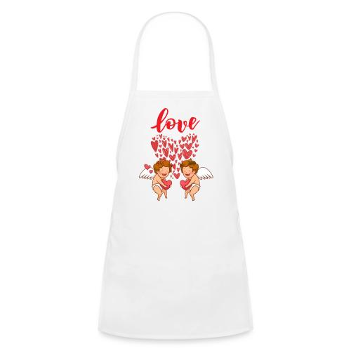 Cupid Love Designs, cupid love angel vibration. - Kids' Apron