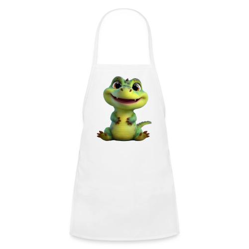 Playful Cartoon Baby Alligator - Kids' Apron