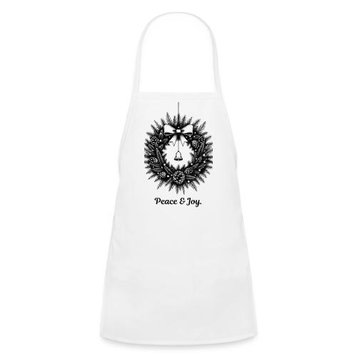 Peace & Joy T-Shirt | Minimalist Elegant Christmas - Kids' Apron