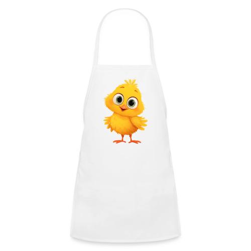 Sweet Yellow Cartoon Chick with Joyful Smile - Kids' Apron
