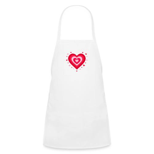 Layered Red & Pink Heart – Cute Valentine Love - Kids' Apron