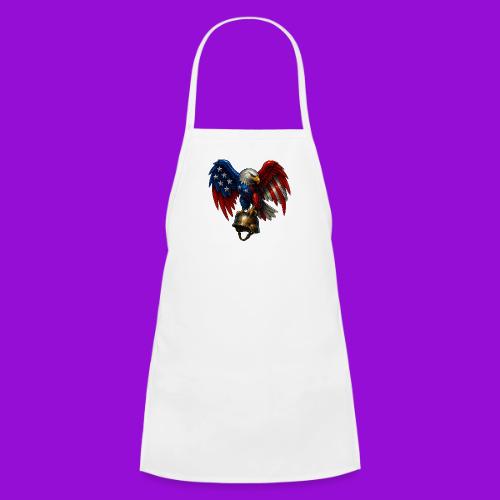 American Flag Bald Eagle - Helmet - Kids' Apron