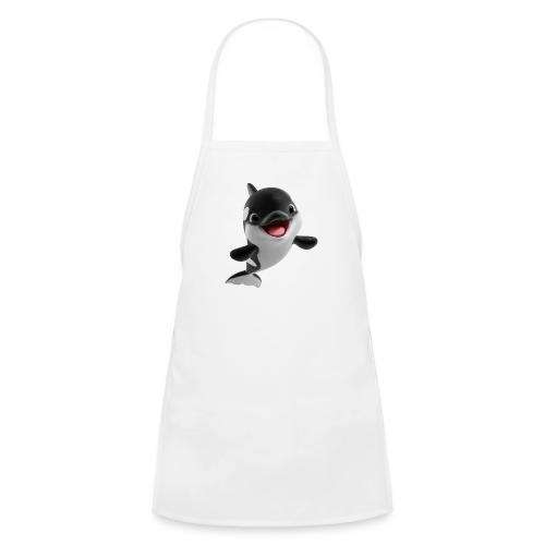 Smiling Cartoon Baby Orca - Kids' Apron
