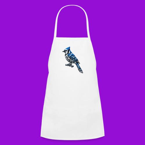 Silver Blue Jay on Perch - Kids' Apron