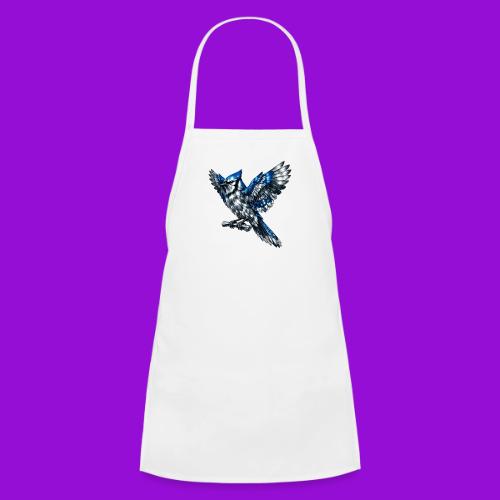 Silver Blue Jay Open Wing Perch - Kids' Apron