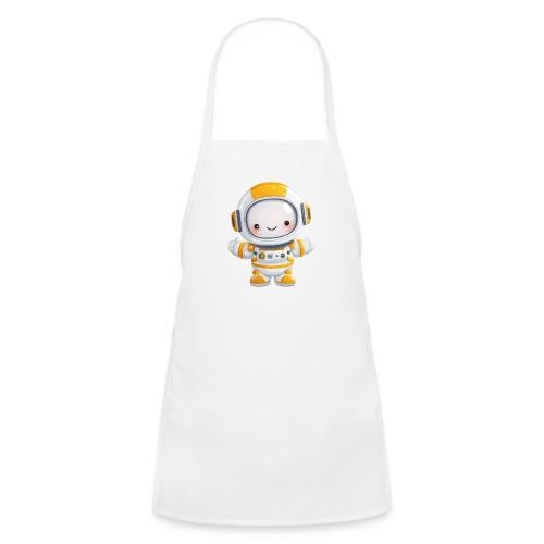 Cute Cartoon Baby Astronaut in White and Yellow - Kids' Apron