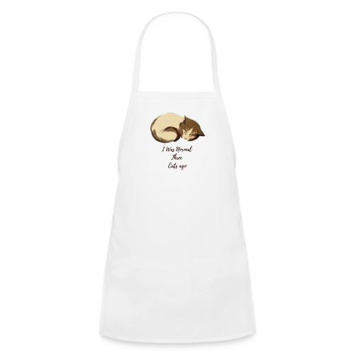 I Was Normal Three Cats Ago Funny Cat T-Shirt - Kids' Apron