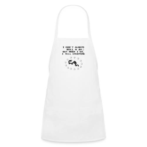 I Don't Always Roll a 20 D&D T-Shirt | Retro 8-Bit - Kids' Apron