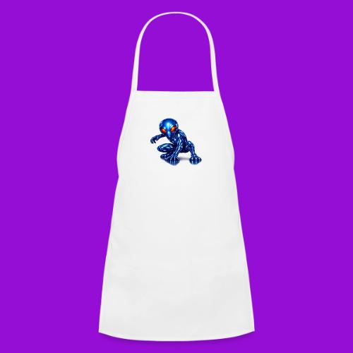 Blue Alien Crouch - Kids' Apron