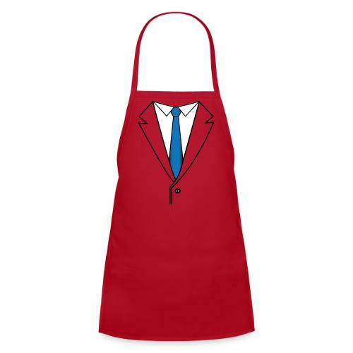 Suit with Blue Tie - Kids' Apron