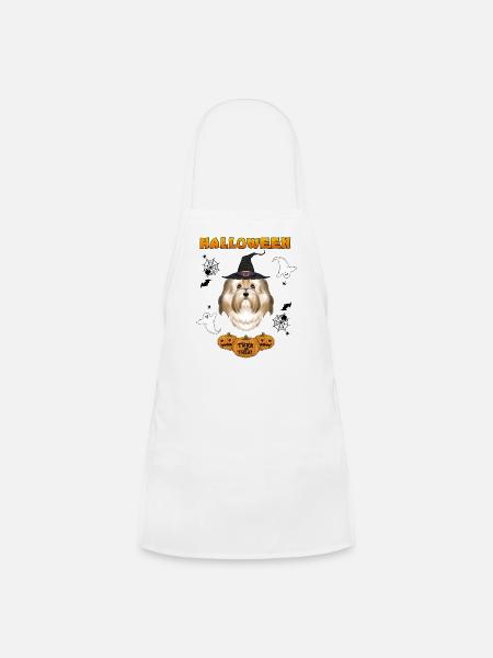 Happy Halloween I Dog Lover I Havanese - Kids' Apron - white - Front