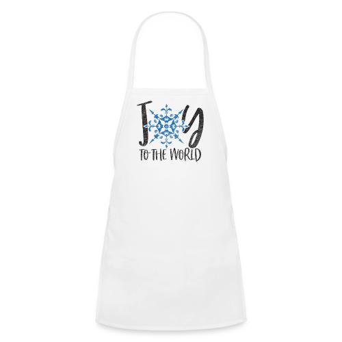 Coastal Christmas Joy to the World Snowflake - Kids' Apron