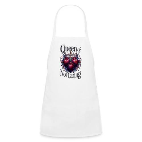 Queen of Not Caring T-Shirt - Kids' Apron