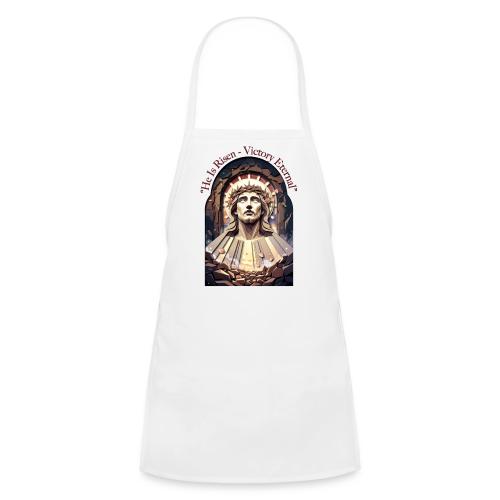 Easter He Is Risen Face of Christ T Shirt, Gift - Kids' Apron