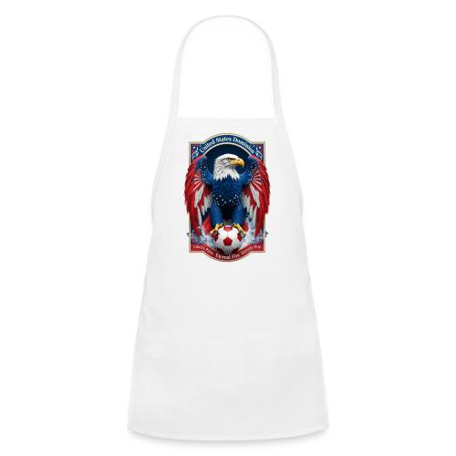 USA Eagle Emblem T Shirt, USA Soccer Pride Gift - Kids' Apron