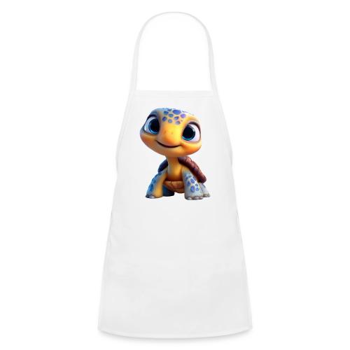 Joyful 3D Baby Turtle with Big Eyes - Kids' Apron