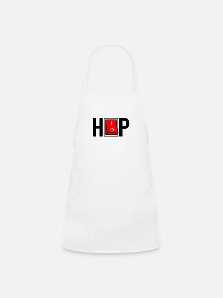 hip hop - Kids' Apron - white - Front
