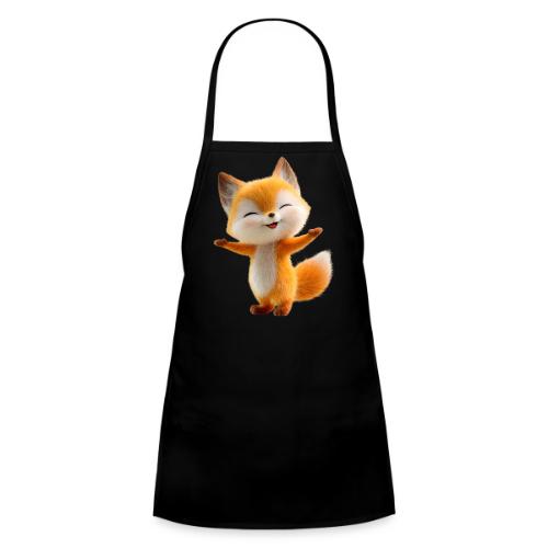 Cute 3D Cartoon Fox Standing Arms Up - Kids' Apron