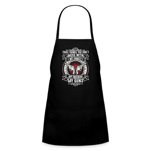 Three Things You Don't Mess with WHITE - Kids' Apron