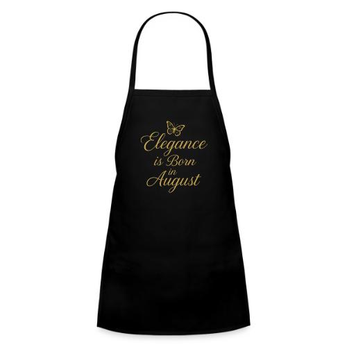 Elegance Is Born in August | Gold Butterfly - Kids' Apron