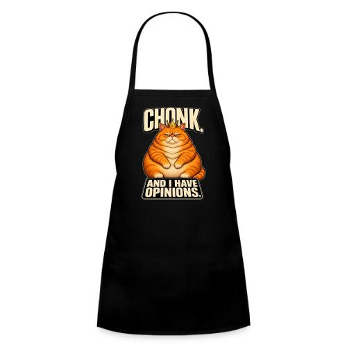 Chonk King Cat - Opinionated Kitty - Kids' Apron