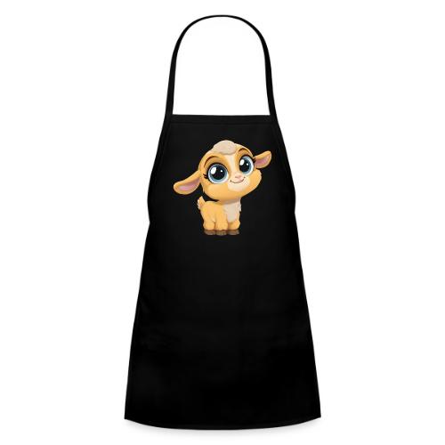 Sweet Cartoon Baby Goat with Joyful Smile - Kids' Apron