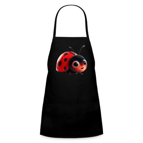 Adorable Cartoon Ladybug with Big Eyes - Kids' Apron