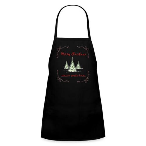 Beautiful Green Christmas Tree Graphic - Kids' Apron