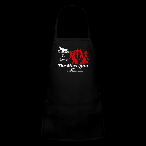 Training to Serve The Morrigan - white and red - Kids' Apron