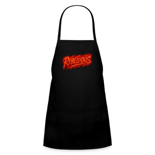 Rebellious Graffiti Neon Orange Streetwear T-Shirt - Kids' Apron