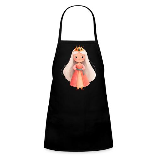 Cute Cartoon Little Princess with Long Hair - Kids' Apron