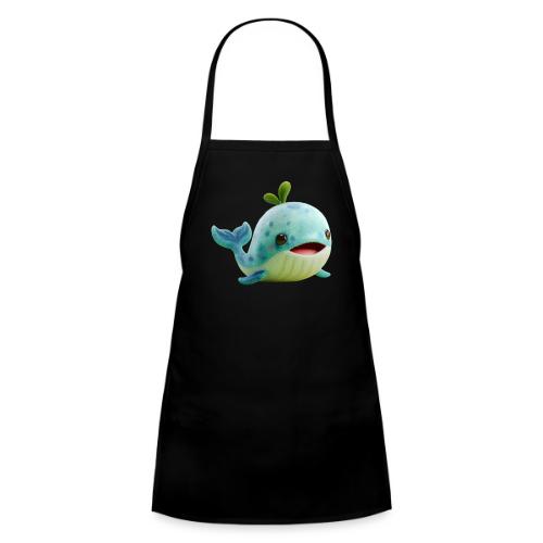 Playful Green-Blue Baby Whale - Kids' Apron
