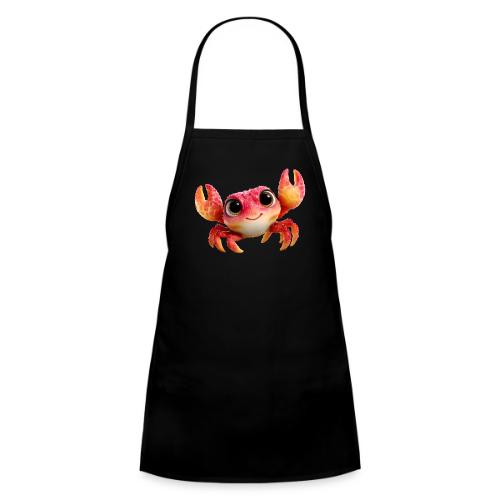 Cheerful Red Baby Crab Character - Kids' Apron