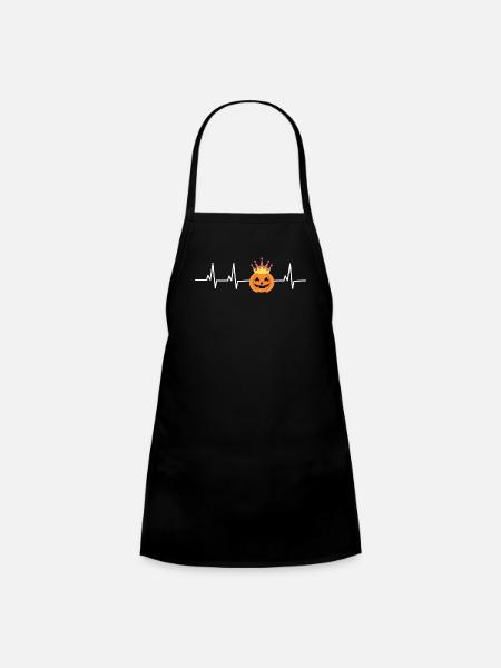 Halloween Pumpkin Princess Forever - Kids' Apron - black - Front