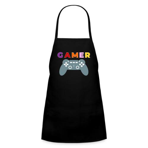 Colorful Gamer Controller Graphic - Kids' Apron