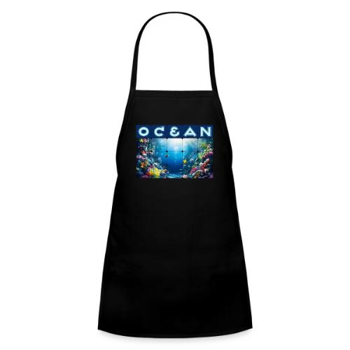 Ocean: Neon Reef Glow - Kids' Apron