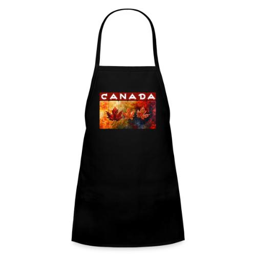 Painted Canada Leaves - Kids' Apron