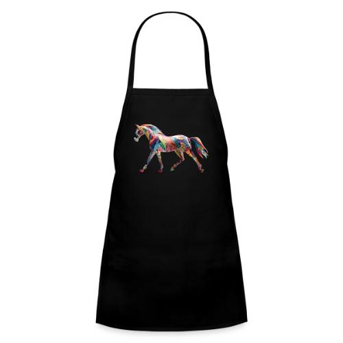 Colorful Abstract Horse Art Design - Kids' Apron
