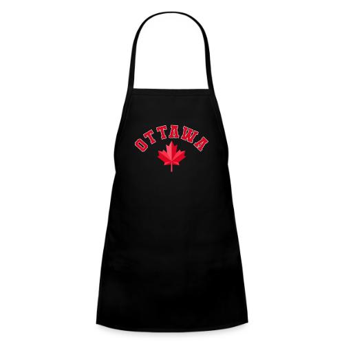 Ottawa with maple leaf - Kids' Apron