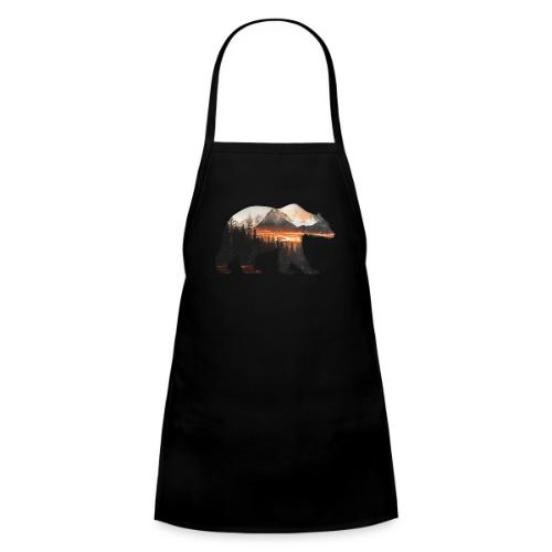 Canada Bear: fiery tones - Kids' Apron