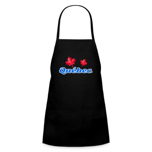 Québec with two red maple leaves - Kids' Apron