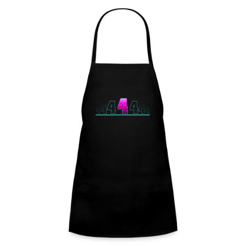 Number 4 in Magenta: Varsity Font - Kids' Apron