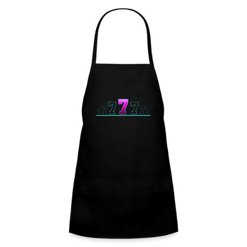 Number 7 in Magenta: Varsity Font - Kids' Apron