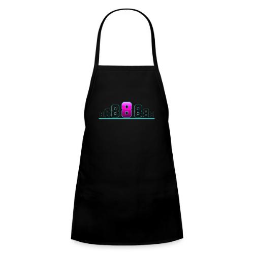 Number 8 in Magenta: Varsity Font - Kids' Apron
