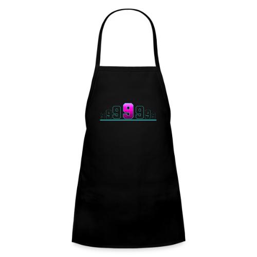 Number 9 in Magenta: Varsity Font - Kids' Apron