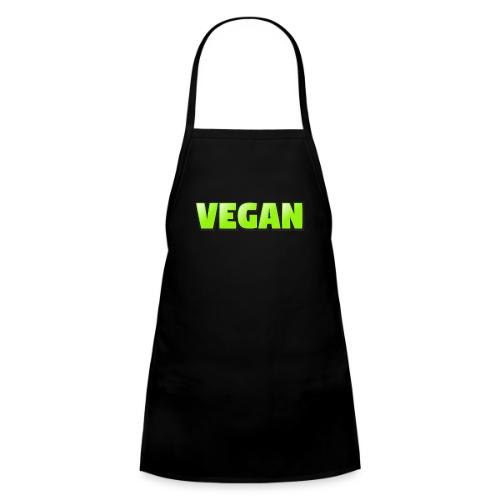 Vegan Bold Green Typography Design - Kids' Apron