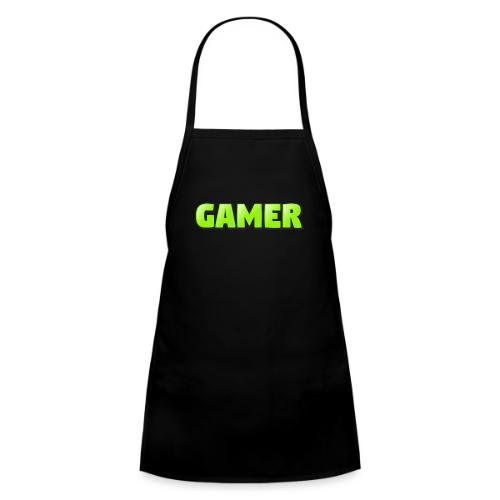 Gamer Neon Green Gaming Logo Design - Kids' Apron