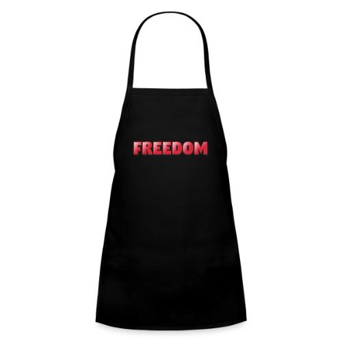 Freedom Bold 3D Word Art Design - Kids' Apron