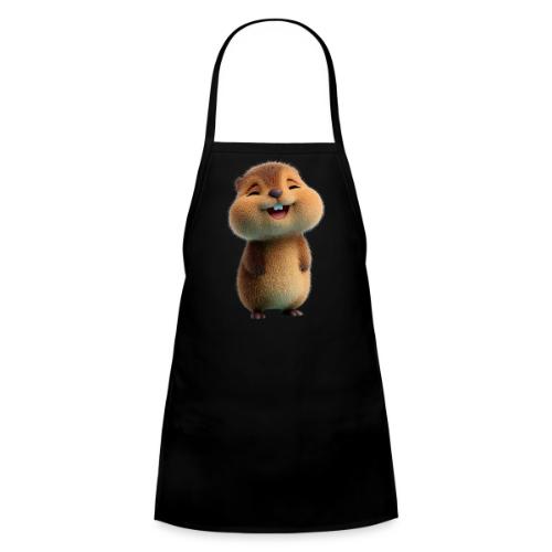 Joyful Cartoon Baby Beaver - Kids' Apron